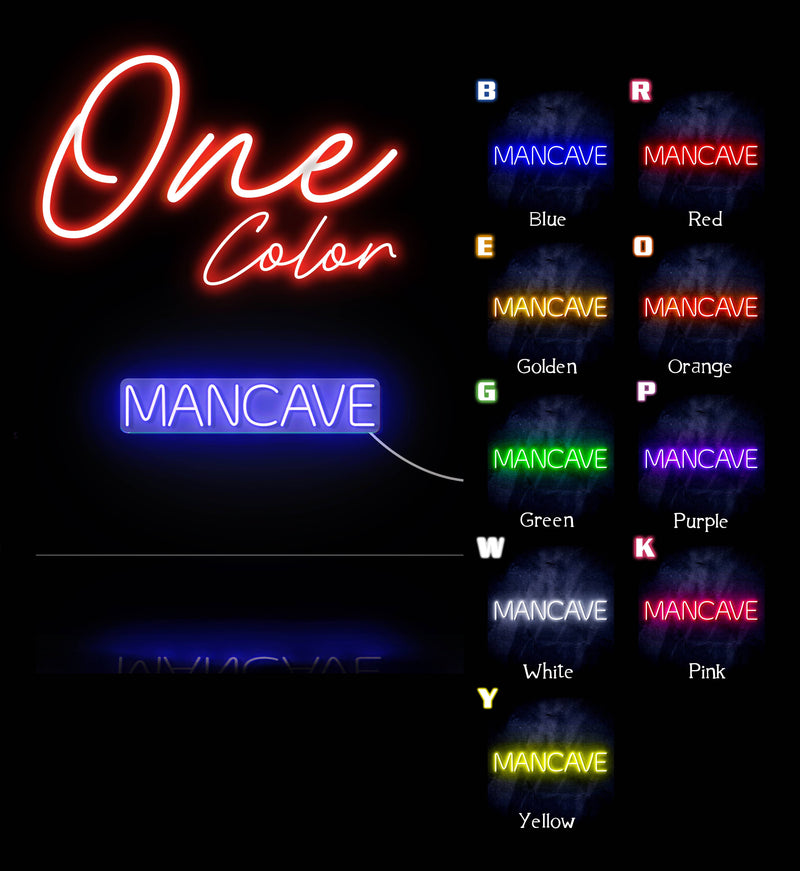 Man Cave Ultra-Bright LED Sign with Remote (Neon-Style, LED Technology) - LED Gift Works