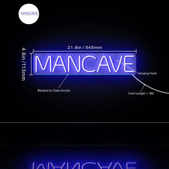 Man Cave Ultra-Bright LED Sign with Remote (Neon-Style, LED Technology) - Way Up Gifts