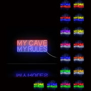 My Man Cave My Rules Ultra-Bright LED Sign with Remote (Neon-Style, LED Technology) - LED Gift Works