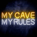 My Man Cave My Rules Ultra-Bright LED Sign with Remote (Neon-Style, LED Technology) - Way Up Gifts