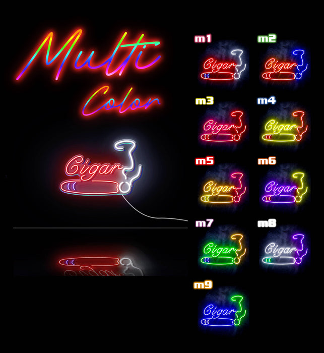 Cigar Tobacco Ultra-Bright LED Sign with Remote (Neon-Style, LED Technology) - Way Up Gifts