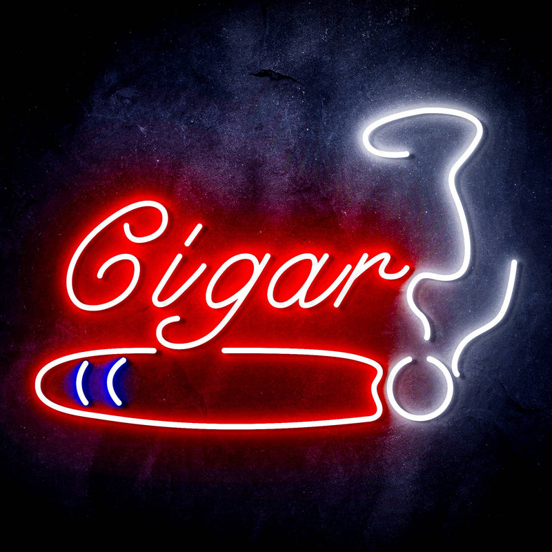 Cigar Tobacco Ultra-Bright LED Sign with Remote (Neon-Style, LED Technology) - LED Gift Works