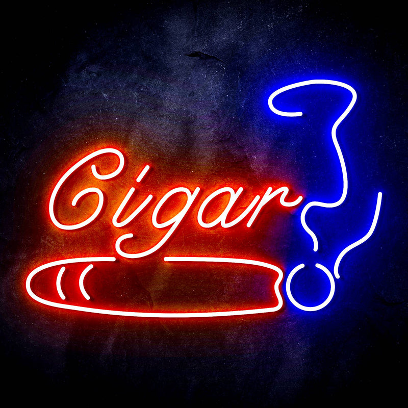 Cigar Tobacco Ultra-Bright LED Sign with Remote (Neon-Style, LED Technology) - LED Gift Works