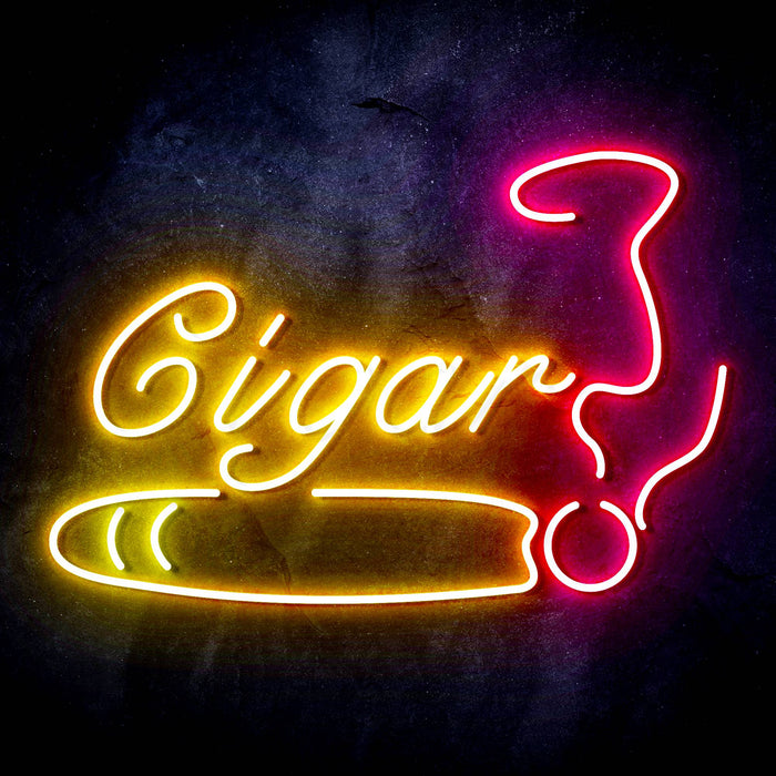 Cigar Tobacco Ultra-Bright LED Sign with Remote (Neon-Style, LED Technology) - Way Up Gifts