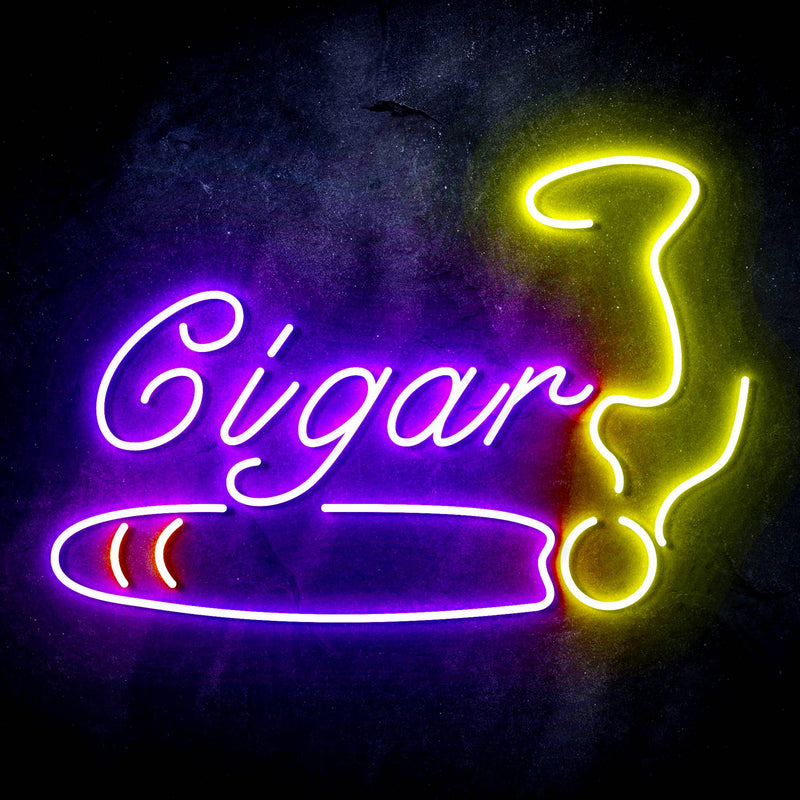 Cigar Tobacco Ultra-Bright LED Sign with Remote (Neon-Style, LED Technology) - LED Gift Works