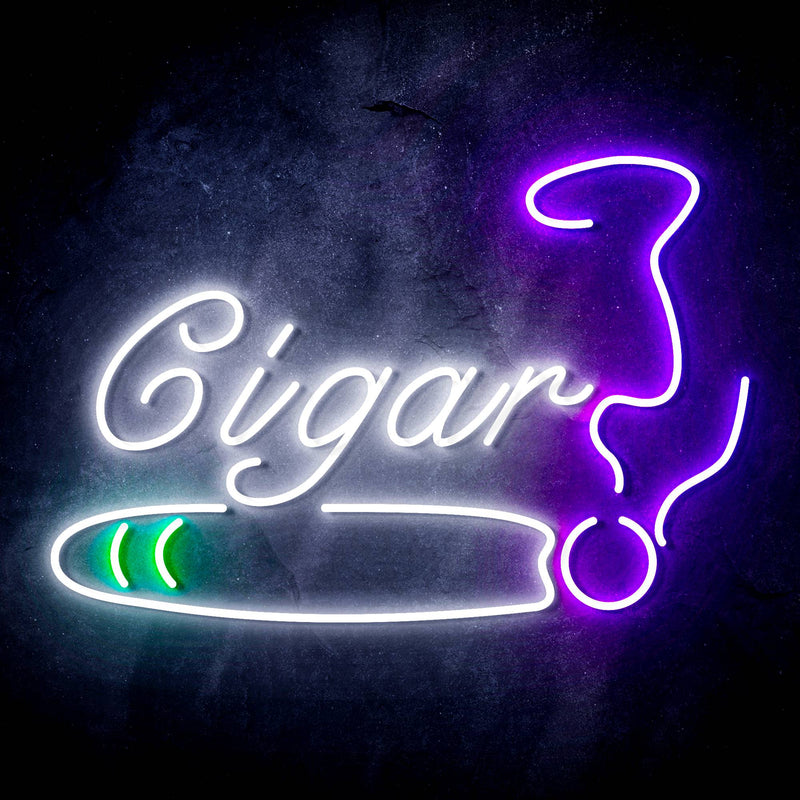Cigar Tobacco Ultra-Bright LED Sign with Remote (Neon-Style, LED Technology) - LED Gift Works
