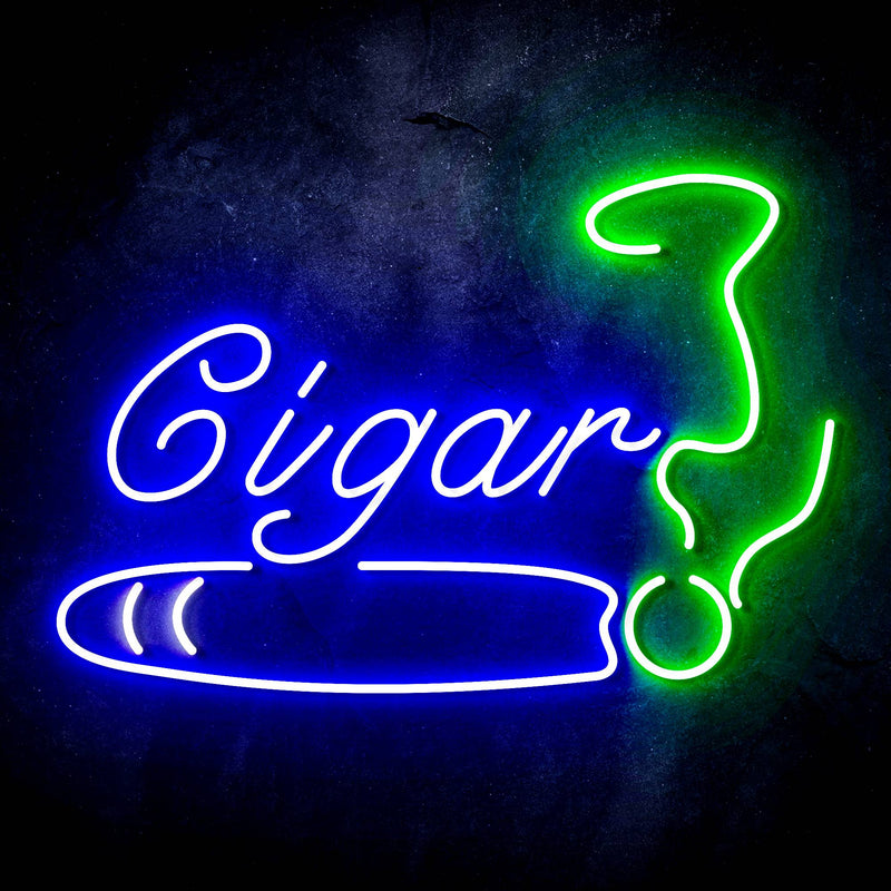 Cigar Tobacco Ultra-Bright LED Sign with Remote (Neon-Style, LED Technology) - LED Gift Works