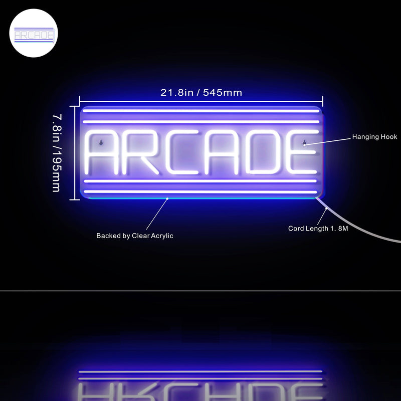Arcade Ultra-Bright LED Sign with Remote (Neon-Style, LED Technology) - LED Gift Works