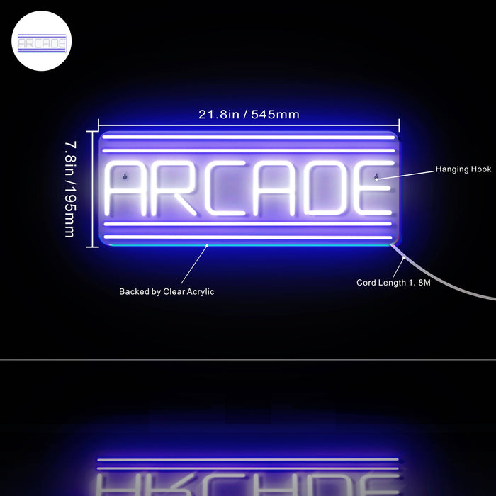 Arcade Ultra-Bright LED Sign with Remote (Neon-Style, LED Technology) - Way Up Gifts