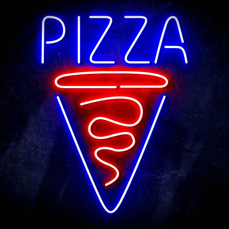 Pizza Slice Ultra-Bright LED Sign with Remote (Neon-Style, LED Technology) - LED Gift Works