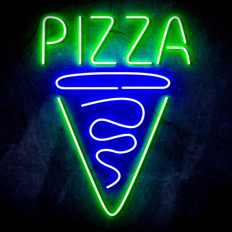 Pizza Slice Ultra-Bright LED Sign with Remote (Neon-Style, LED Technology) - LED Gift Works