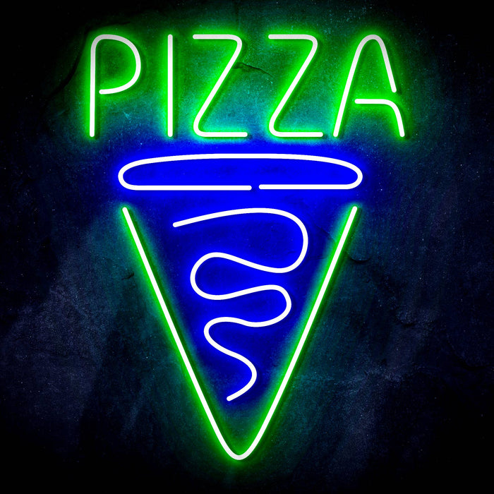 Pizza Slice Ultra-Bright LED Sign with Remote (Neon-Style, LED Technology) - Way Up Gifts