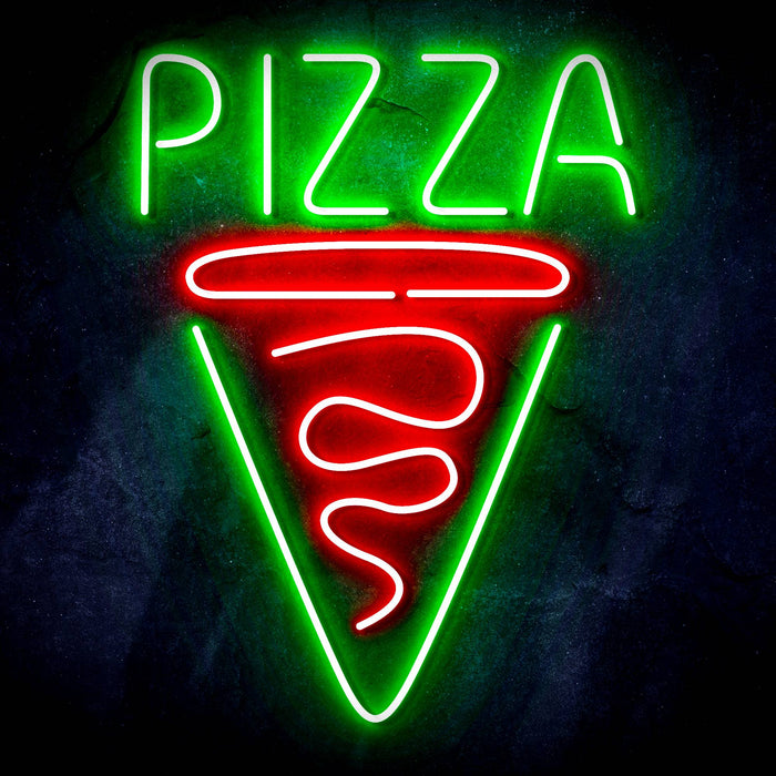 Pizza Slice Ultra-Bright LED Sign with Remote (Neon-Style, LED Technology) - Way Up Gifts