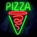 Pizza Slice Ultra-Bright LED Sign with Remote (Neon-Style, LED Technology) - Way Up Gifts
