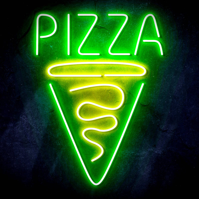Pizza Slice Ultra-Bright LED Sign with Remote (Neon-Style, LED Technology) - LED Gift Works