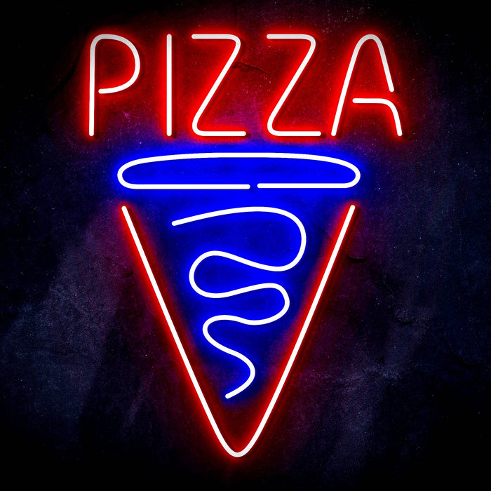 Pizza Slice Ultra-Bright LED Sign with Remote (Neon-Style, LED Technology) - Way Up Gifts