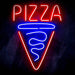 Pizza Slice Ultra-Bright LED Sign with Remote (Neon-Style, LED Technology) - Way Up Gifts