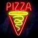 Pizza Slice Ultra-Bright LED Sign with Remote (Neon-Style, LED Technology) - Way Up Gifts