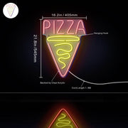 Pizza Slice Ultra-Bright LED Sign with Remote (Neon-Style, LED Technology) - LED Gift Works