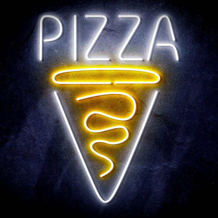 Pizza Slice Ultra-Bright LED Sign with Remote (Neon-Style, LED Technology) - Way Up Gifts