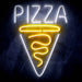 Pizza Slice Ultra-Bright LED Sign with Remote (Neon-Style, LED Technology) - Way Up Gifts