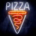 Pizza Slice Ultra-Bright LED Sign with Remote (Neon-Style, LED Technology) - Way Up Gifts
