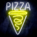 Pizza Slice Ultra-Bright LED Sign with Remote (Neon-Style, LED Technology) - Way Up Gifts