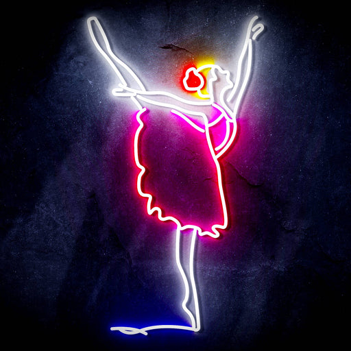 Ballerina Dancer Ultra-Bright LED Sign with Remote (Neon-Style, LED Technology) - Way Up Gifts