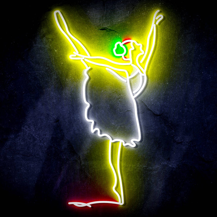 Ballerina Dancer Ultra-Bright LED Sign with Remote (Neon-Style, LED Technology) - Way Up Gifts