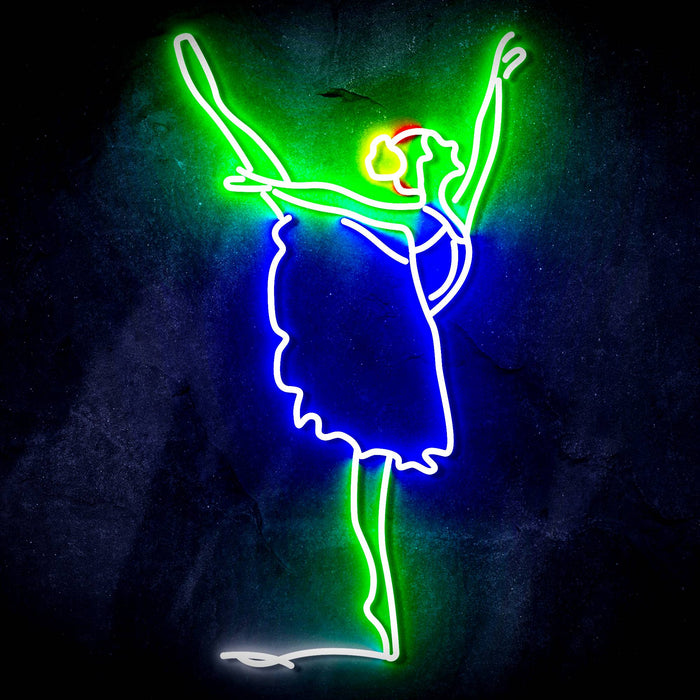 Ballerina Dancer Ultra-Bright LED Sign with Remote (Neon-Style, LED Technology) - Way Up Gifts