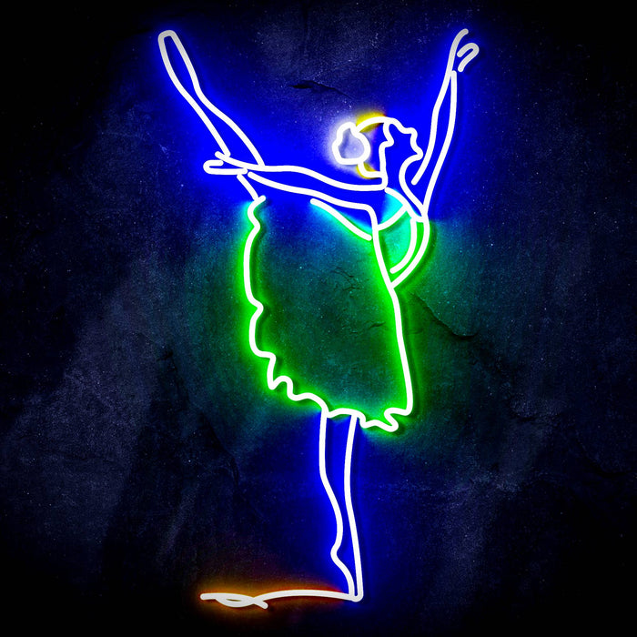 Ballerina Dancer Ultra-Bright LED Sign with Remote (Neon-Style, LED Technology) - Way Up Gifts