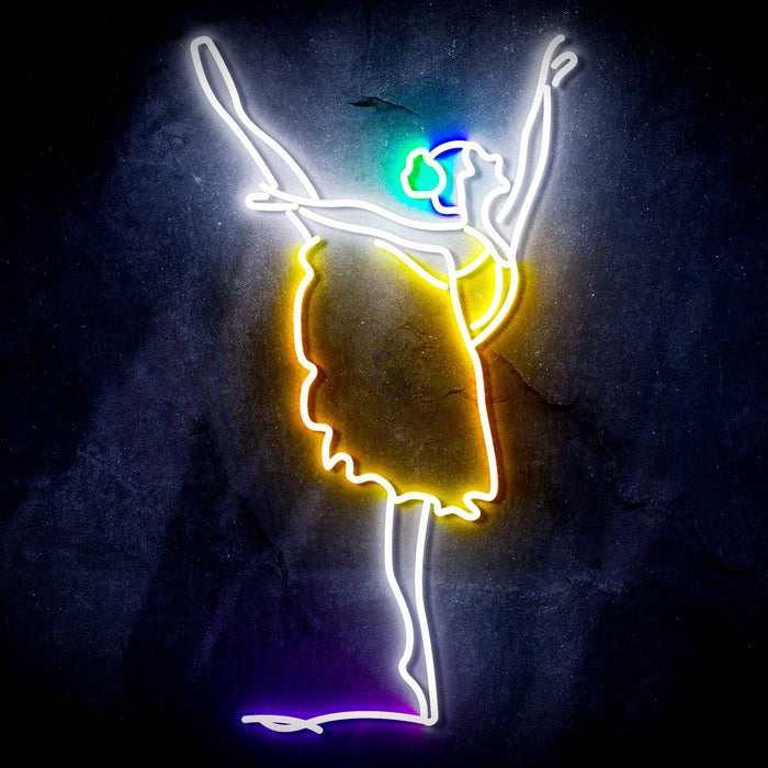 Ballerina Dancer Ultra-Bright LED Sign with Remote (Neon-Style, LED Technology) - Way Up Gifts
