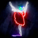 Ballerina Dancer Ultra-Bright LED Sign with Remote (Neon-Style, LED Technology) - Way Up Gifts