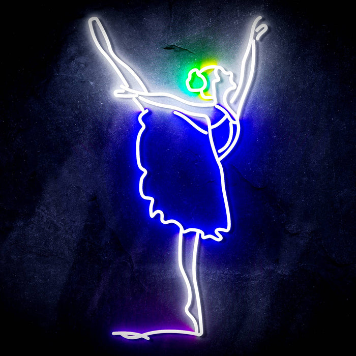 Ballerina Dancer Ultra-Bright LED Sign with Remote (Neon-Style, LED Technology) - Way Up Gifts