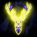 Origami Deer Head Cabin Hunting Ultra-Bright LED Sign with Remote (Neon-Style, LED Technology) - Way Up Gifts