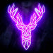 Origami Deer Head Cabin Hunting Ultra-Bright LED Sign with Remote (Neon-Style, LED Technology) - Way Up Gifts