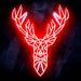 Origami Deer Head Cabin Hunting Ultra-Bright LED Sign with Remote (Neon-Style, LED Technology) - Way Up Gifts
