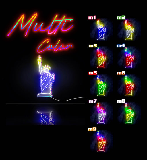 The Statue of Liberty Ultra-Bright LED Sign with Remote (Neon-Style, LED Technology) - LED Gift Works