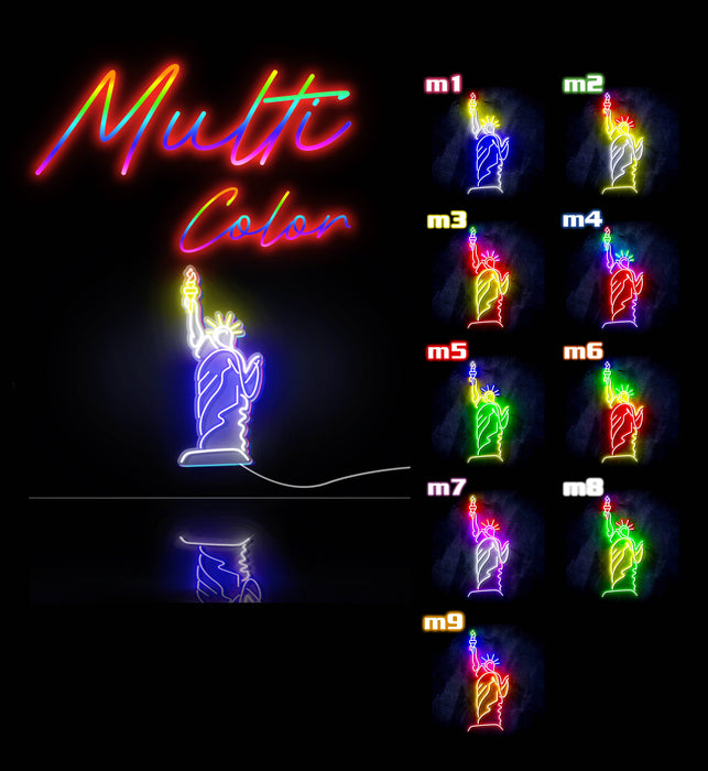 The Statue of Liberty Ultra-Bright LED Sign with Remote (Neon-Style, LED Technology) - Way Up Gifts