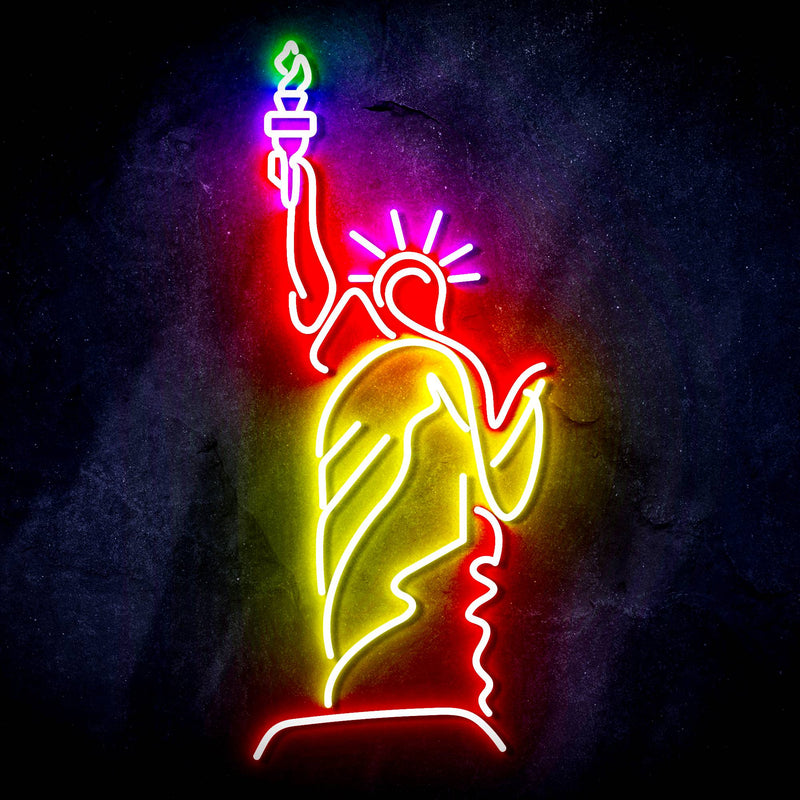 The Statue of Liberty Ultra-Bright LED Sign with Remote (Neon-Style, LED Technology) - LED Gift Works