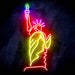 The Statue of Liberty Ultra-Bright LED Sign with Remote (Neon-Style, LED Technology) - Way Up Gifts