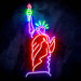 The Statue of Liberty Ultra-Bright LED Sign with Remote (Neon-Style, LED Technology) - Way Up Gifts