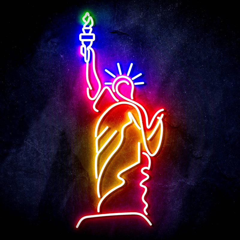 The Statue of Liberty Ultra-Bright LED Sign with Remote (Neon-Style, LED Technology) - LED Gift Works