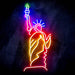 The Statue of Liberty Ultra-Bright LED Sign with Remote (Neon-Style, LED Technology) - Way Up Gifts