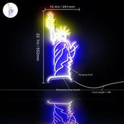 The Statue of Liberty Ultra-Bright LED Sign with Remote (Neon-Style, LED Technology) - LED Gift Works
