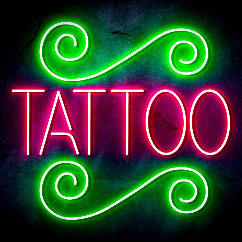Tattoo Ultra-Bright LED Sign with Remote (Neon-Style, LED Technology) - LED Gift Works