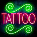 Tattoo Ultra-Bright LED Sign with Remote (Neon-Style, LED Technology) - Way Up Gifts