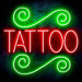 Tattoo Ultra-Bright LED Sign with Remote (Neon-Style, LED Technology) - Way Up Gifts