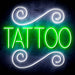 Tattoo Ultra-Bright LED Sign with Remote (Neon-Style, LED Technology) - Way Up Gifts
