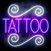 Tattoo Ultra-Bright LED Sign with Remote (Neon-Style, LED Technology) - Way Up Gifts